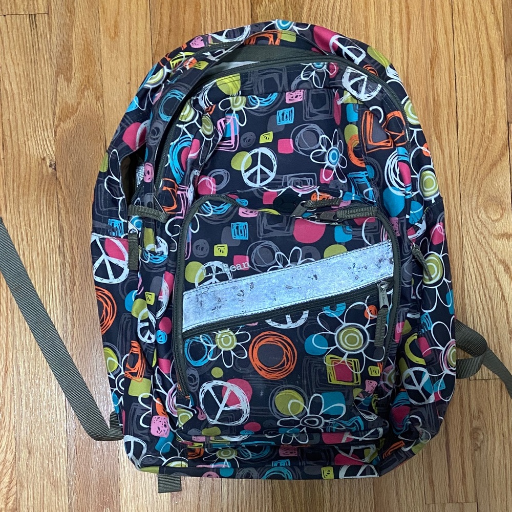 L.L. Bean Multicolor Graphic Backpack